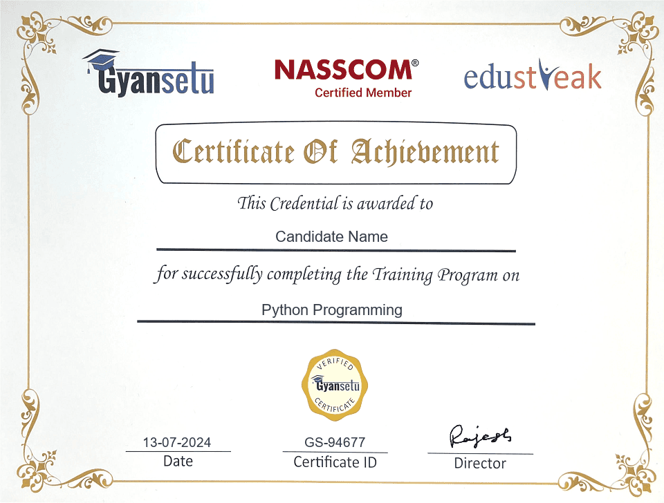 python course certification