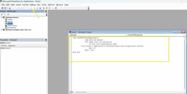 VBA Code to Convert Text to Proper Case