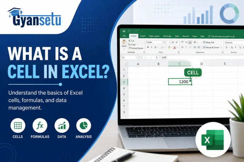 What is a cell in Excel explained with spreadsheet example