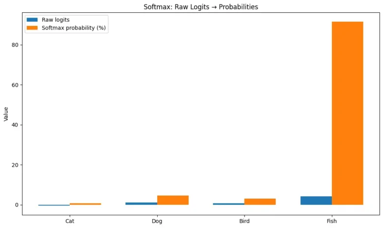 Softmax Activation Function in Neural Networks Visualized